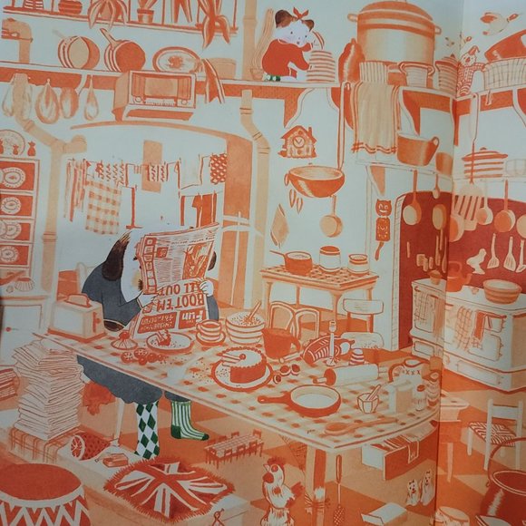 Lost house seek and find colorfull oversize grandpa grandchild hard back book - Picture 3 of 8